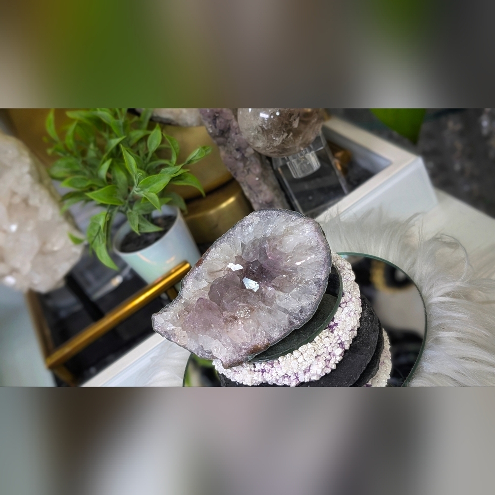 Amethyst Quartz Crystal Cluster